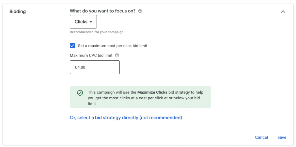 Google Ads operates on an auction system.